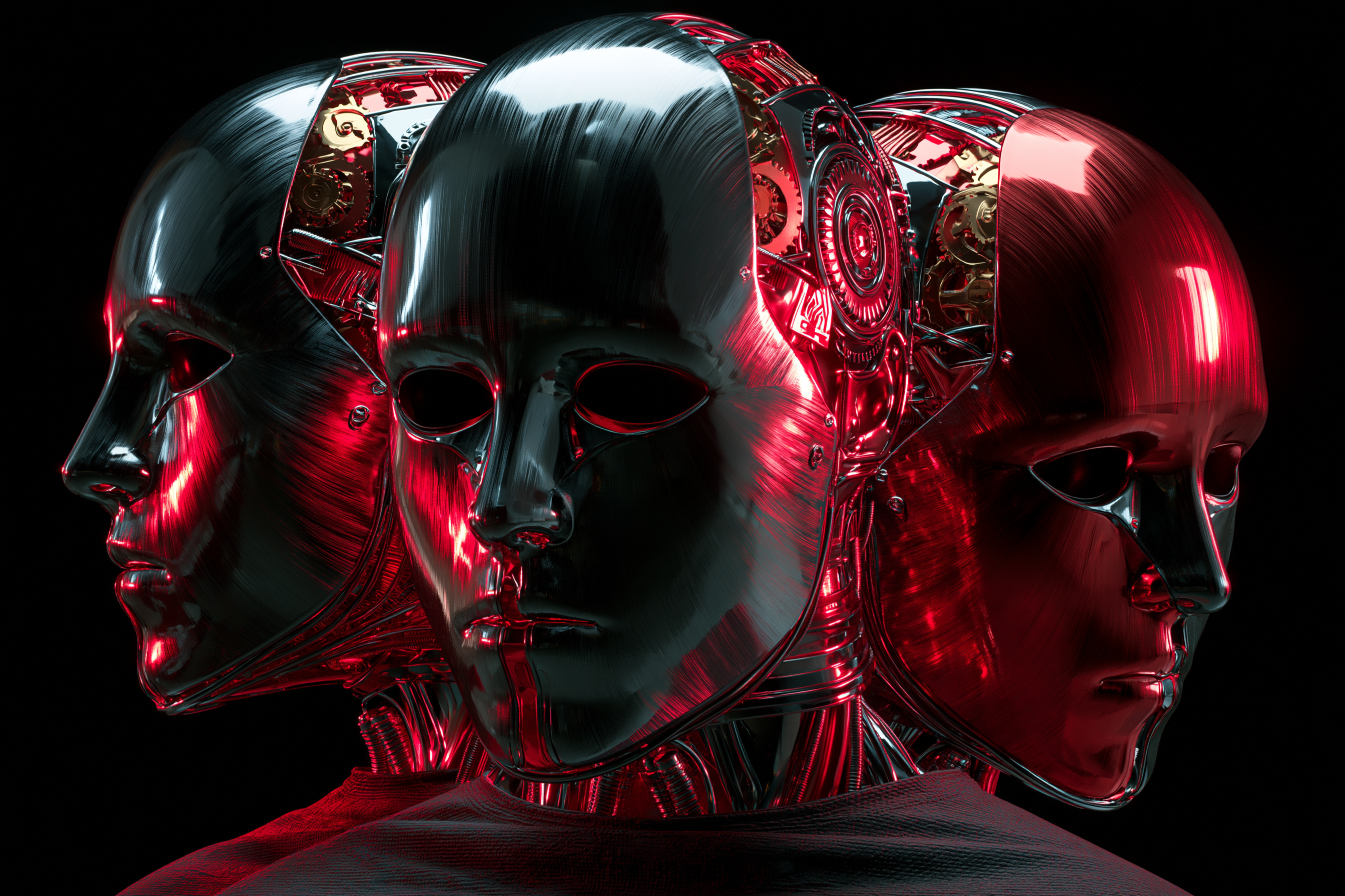 Buyer, seller, regulator: three faces, one chrome mask. Under every badge — IAEA, CDC, NHS, ICE, DHS — the platform was always Foundry.