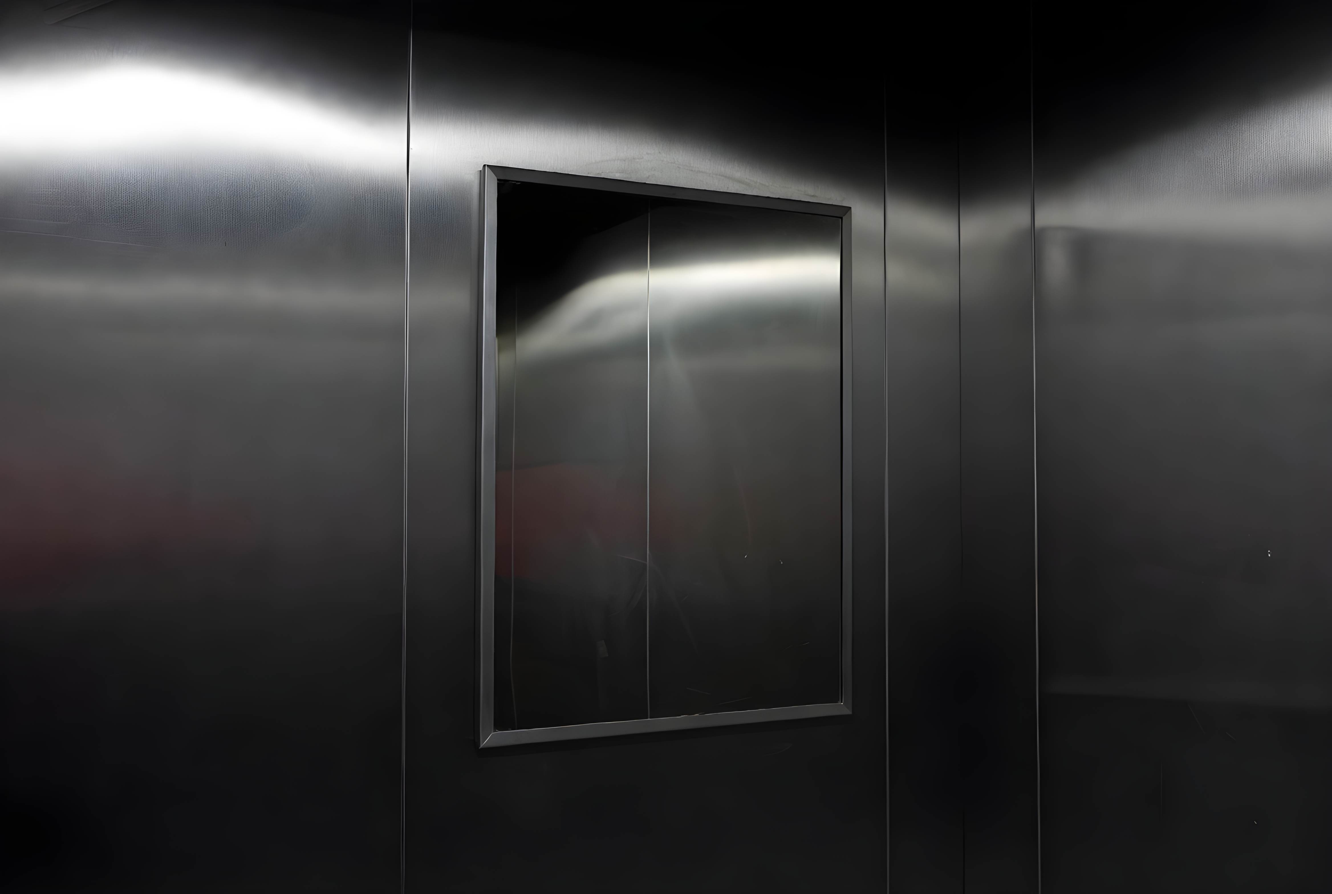 A cracked mirror: the model reflects a distorted world back as fact.